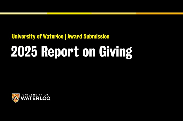 2025 Report on Giving by University of Waterloo