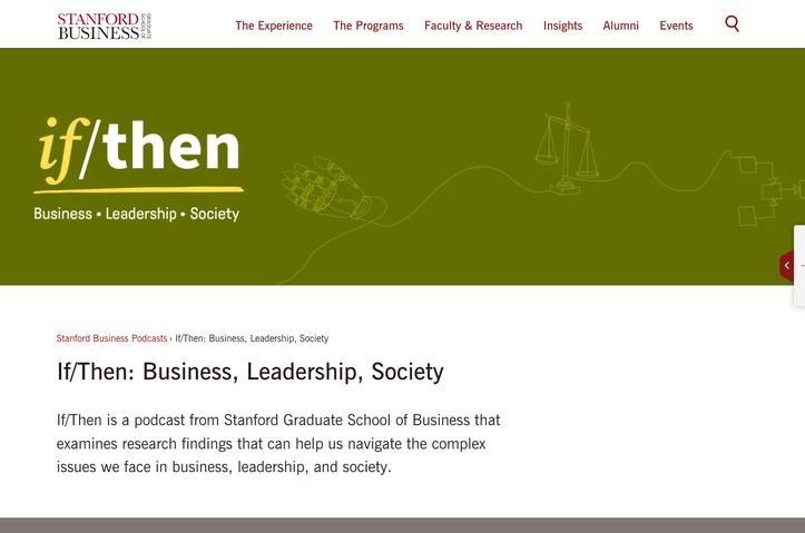 If/Then by Stanford Graduate School of Business
