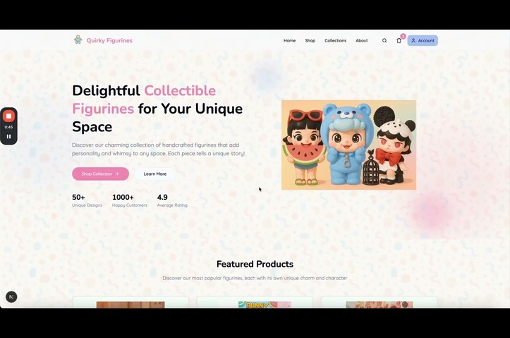 AI Agents of E-Commerce Website Creation by Freelance