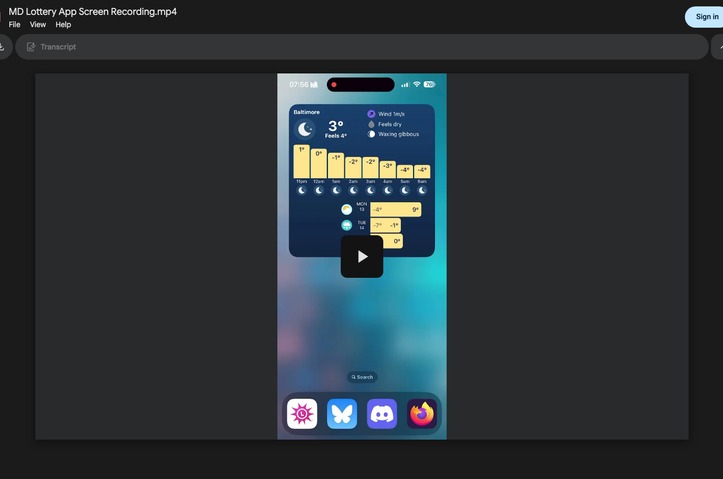 Maryland Lottery App by Mindgrub Technologies
