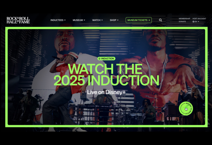 The Rock & Roll Hall of Fame Website by Grow
