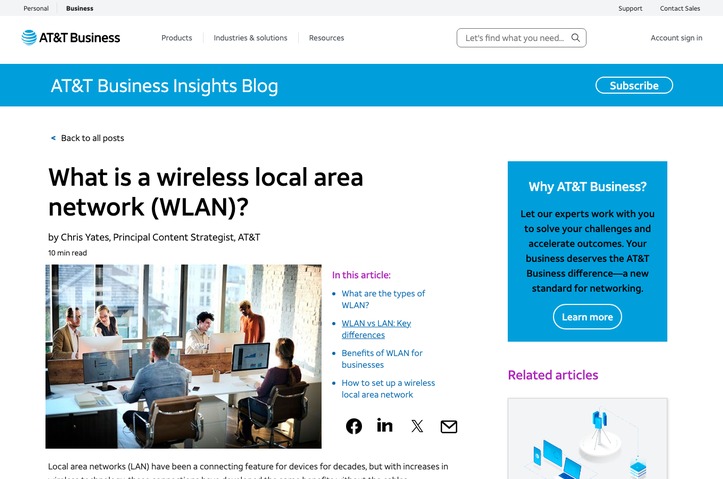 Connectivity_What is a Wireless Local Area Network Article by AT&T Multimedia Services