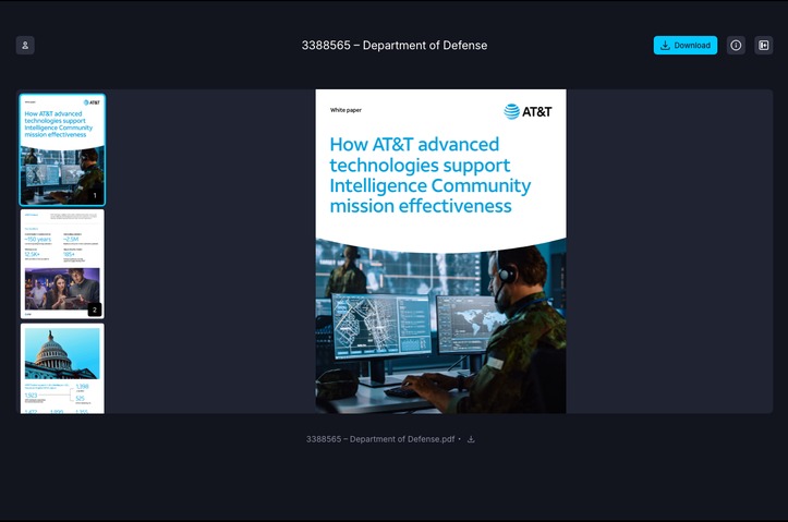 Department of Defense ( 3388565) by AT&T Multimedia Services