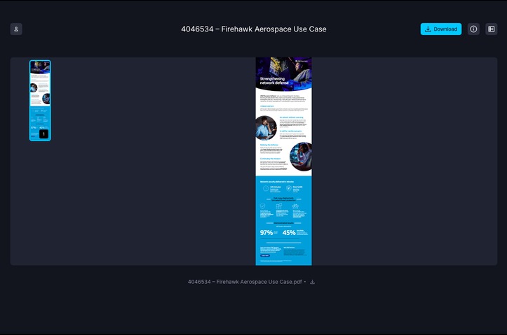 Firehawk Aerospace Use Case (4046534) by AT&T Multimedia Services