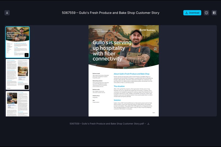 Gullo's Fresh Produce and Bake Shop Customer Story (5067559) by AT&T Multimedia Services