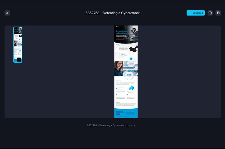 Defeating a Cyberattack ( 6352768) by AT&T Multimedia Services