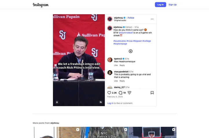 Gen Z Edit of Rick Pitino by St. John's University