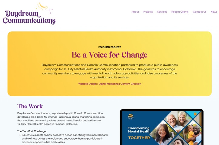 Be a Voice for Change by Daydream Communications
