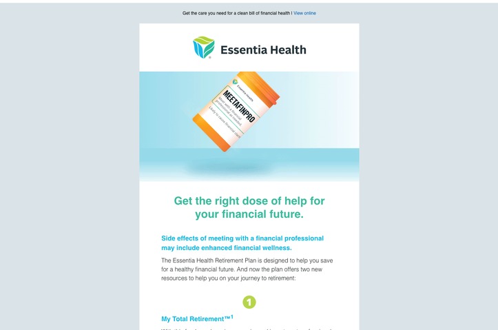 Essentia Health - Clean Bill of Financial Health Invite by Empower