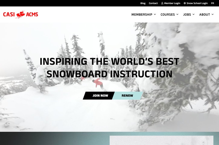 Canadian Association of Snowboard Instructors – Website by Twirling Umbrellas