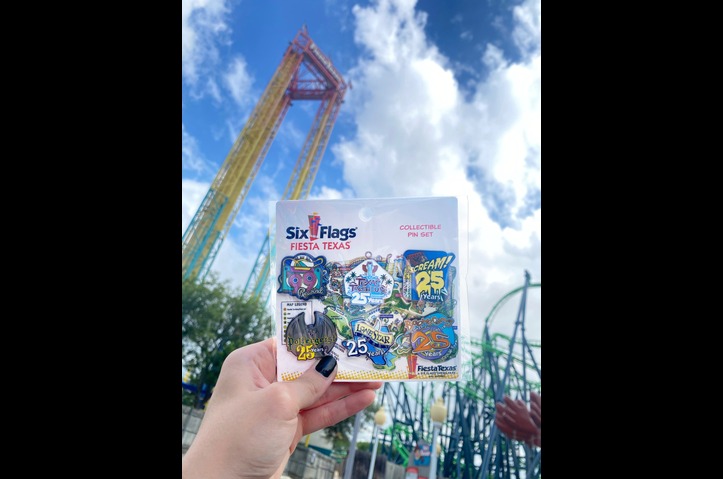 '99 Rewind Six Flags Fiesta Texas Enamel Pins by Daniela Hernandez - Six Flags Fiesta Texas