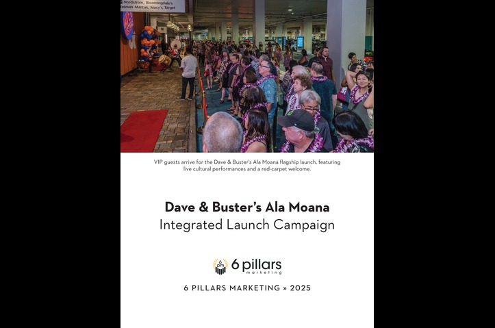 Dave & Buster’s Ala Moana: Integrated Launch Campaign by 6 Pillars Marketing