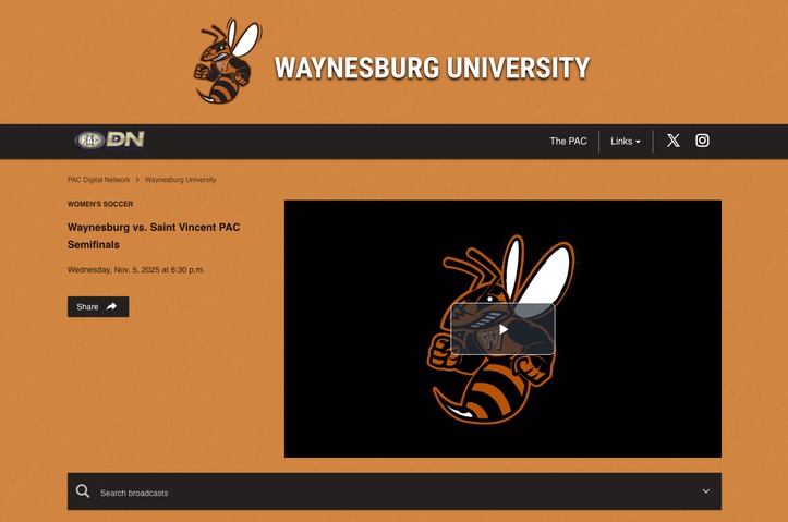 PAC Semi-Final Soccer Match - St. Vincent v. Waynesburg by WCTV
