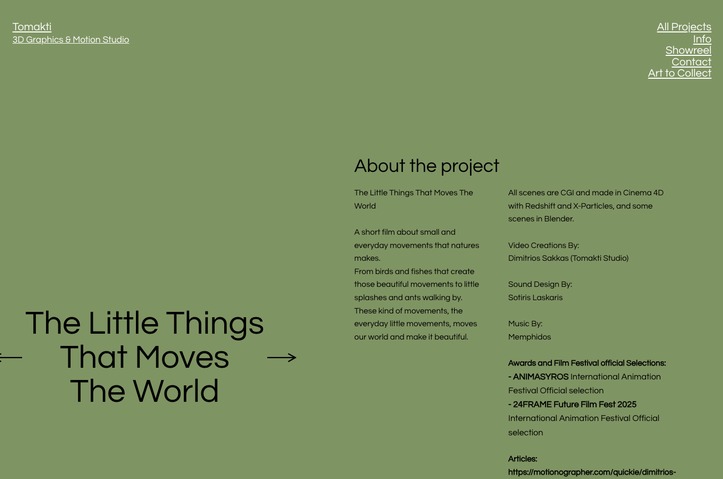 The Little Things That Moves The World by Tomakti Studio