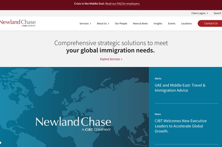 Newland Chase/CIBT Website by Anthology FINN Partners