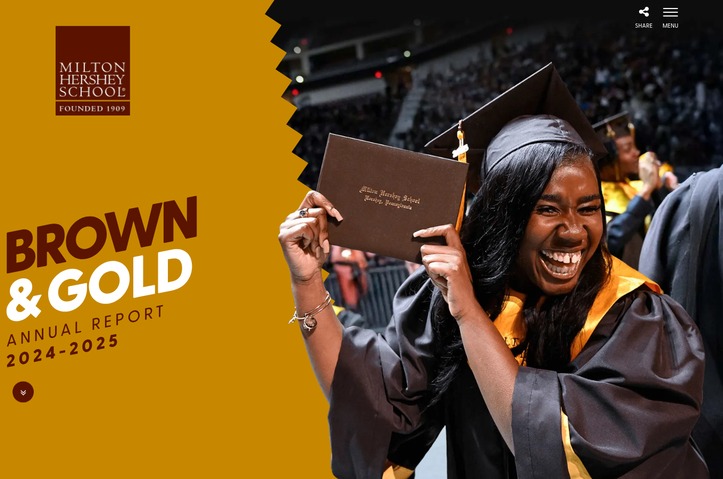 2024-25 Brown and Gold Annual Report by Milton Hershey School