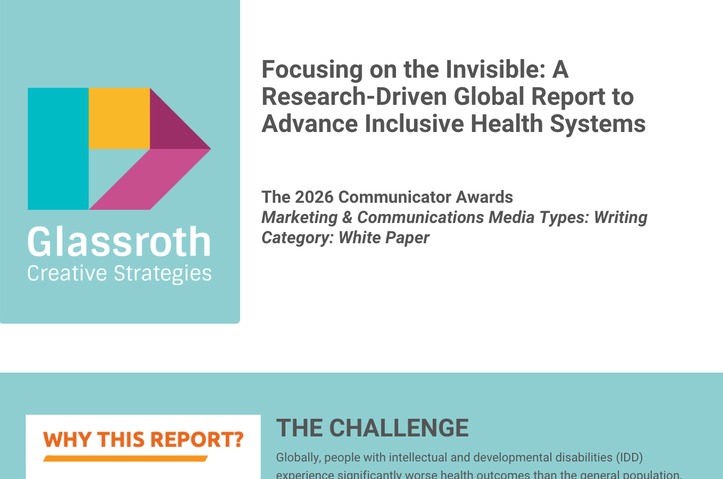 Designing a Global Report to Advance Inclusive Health Systems by Glassroth Creative Strategies