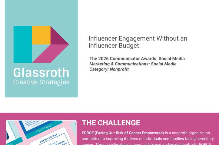 Influencer Engagement without and Influencer Budget by Glassroth Creative Strategies