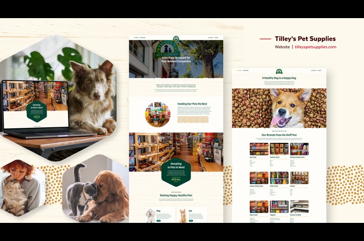 Tilley's Pet Supplies Website by Red Thinking LLC
