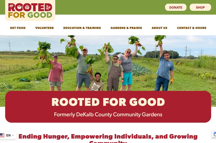 Rooted for Good Website by OC Creative