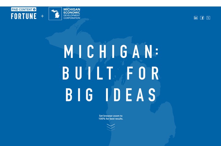Michigan: Built for Big Ideas by Fortune Media (USA) Corp.