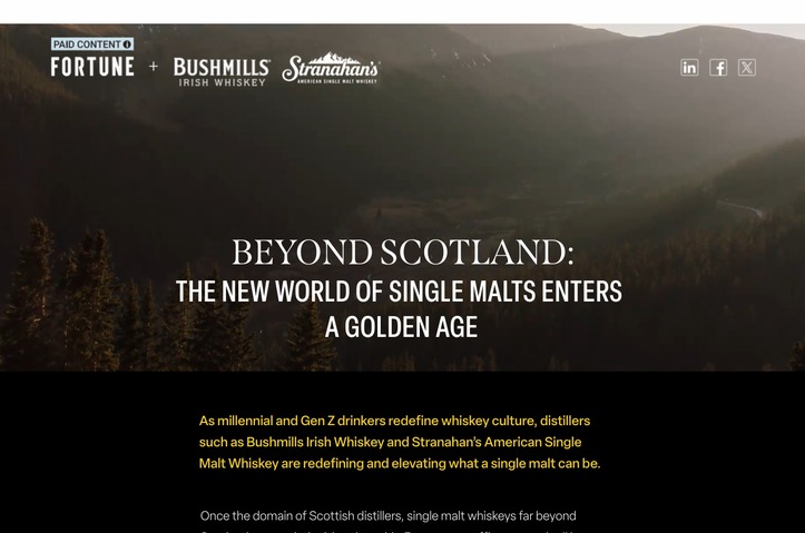 Beyond Scotland: The New World of Single Malts Enters a Golden Age by Fortune Media (USA) Corp.