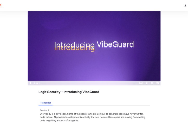 Legit Security - Introducing VibeGuard by Pennant