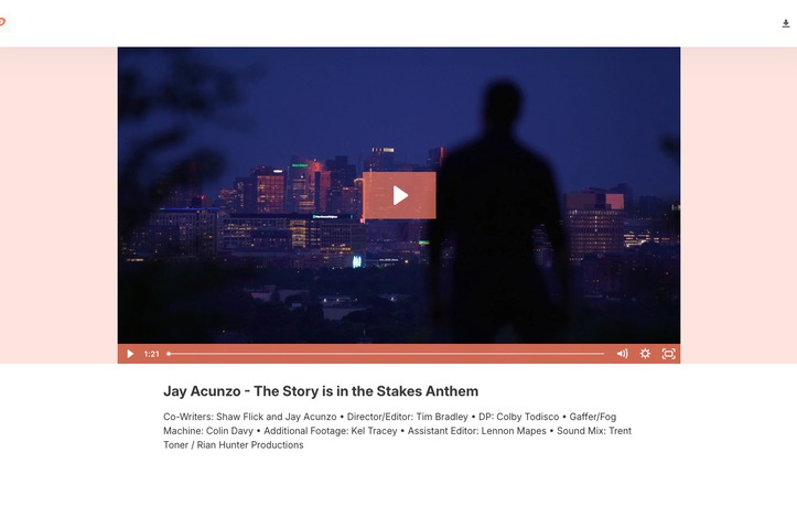 Jay Acunzo - The Story is in the Stakes Anthem by Pennant
