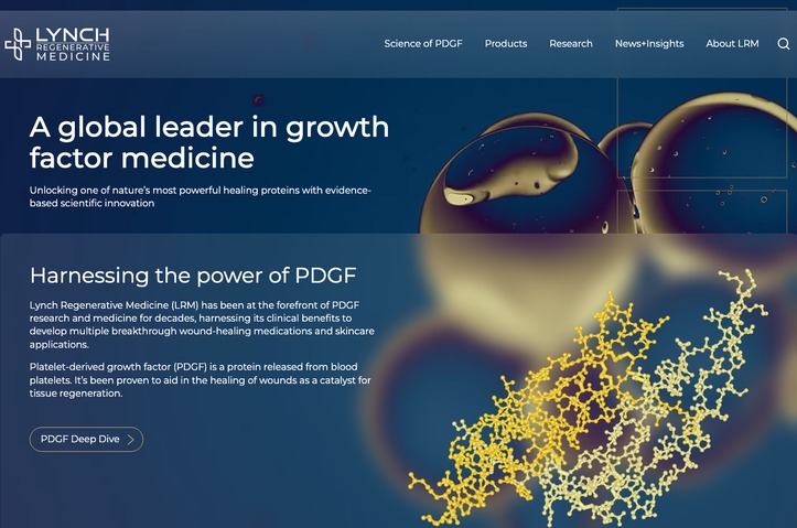 Lynch Regenerative Medicine Website and Brand Refresh by Traction