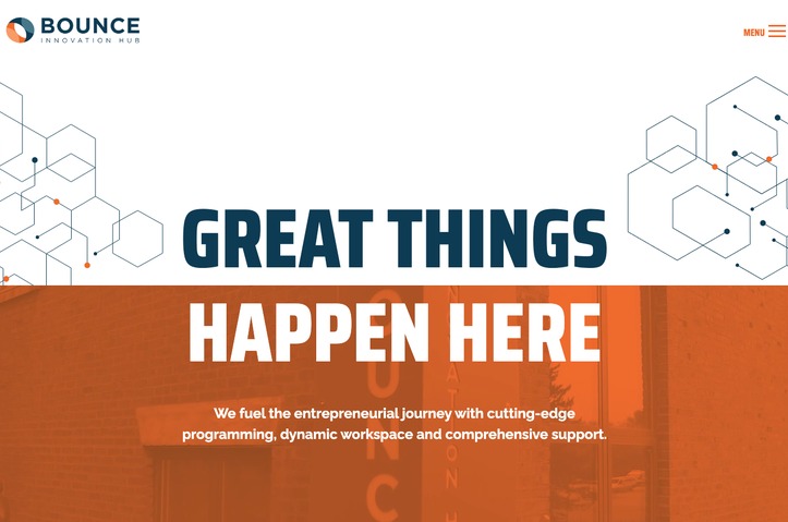 Bounce Innovation Hub Website by TRIAD Communications, Inc.