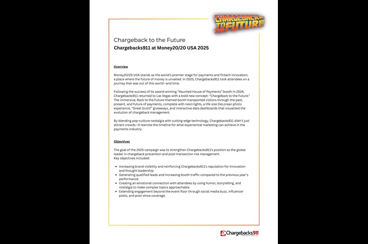 Chargeback to the Future: Chargebacks911 at Money20/20 USA 2025 by Chargebacks911