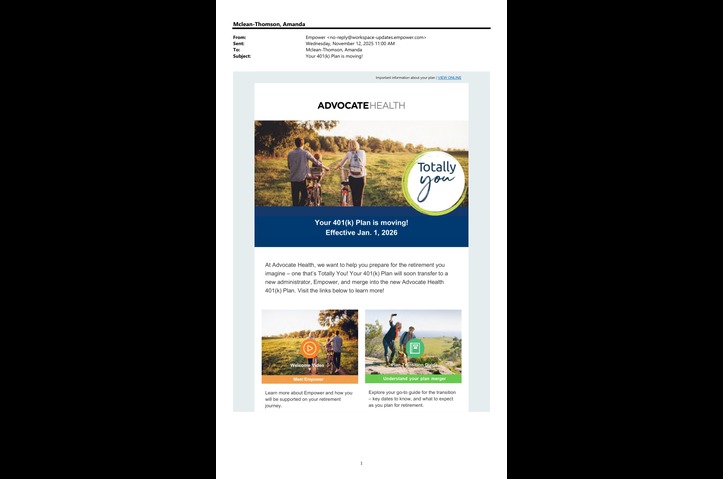 Retirement Harmonization by Empower