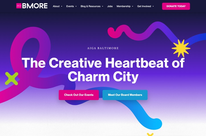 AIGA Baltimore Website Redesign by AIGA Baltimore