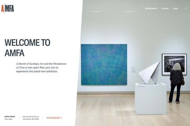 Arkansas Museum of Fine Art by Few - Digital Product Agency