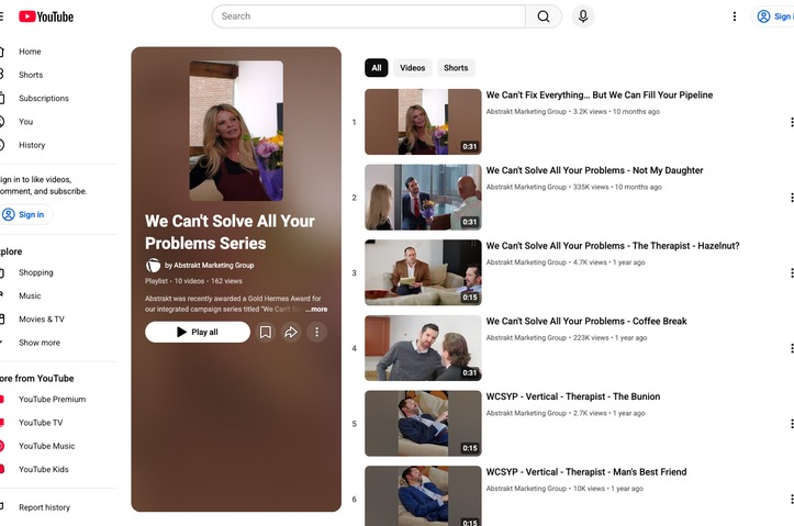 We Can't Solve All Your Problems Series by Abstrakt Marketing Group
