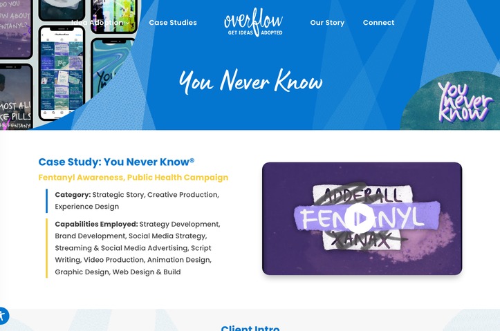 You Never Know: Gen Z Fentanyl Awareness Campaign by Overflow
