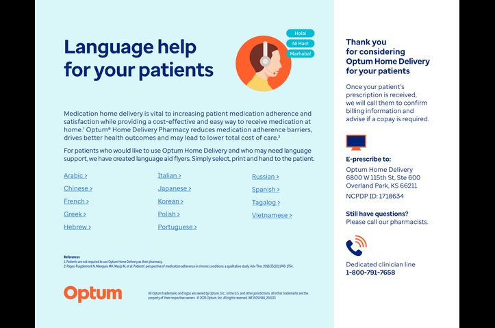 Interactive Provider Language Line by Optum Rx