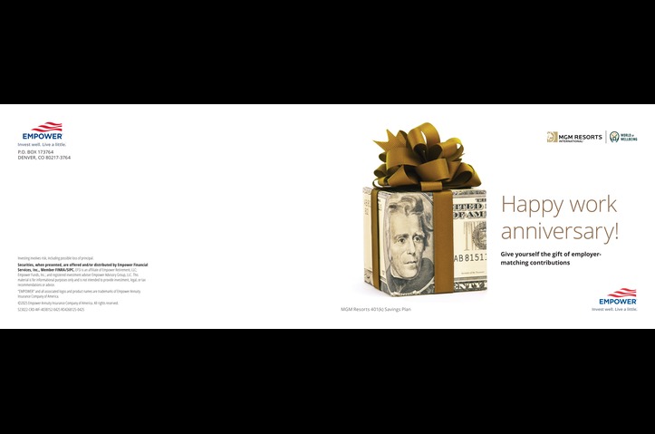 MGM Anniversary Match Mailer by Empower