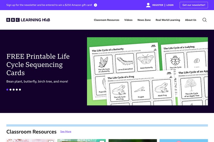 BBC Learning Hub by Backpack Interactive