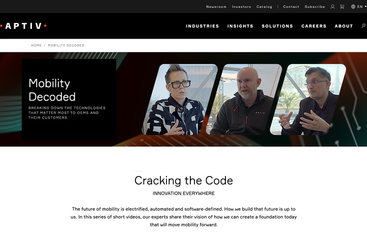 Mobility Decoded Video Series by Aptiv