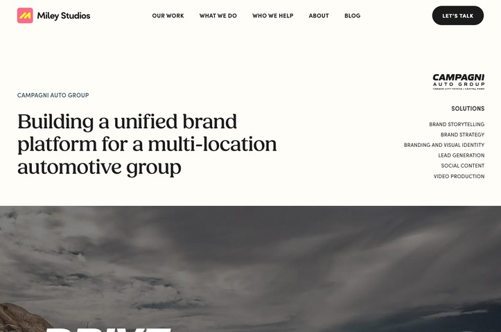 Campagni Auto Group Branding by Miley Studios