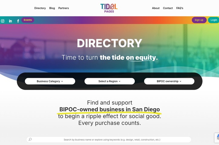 Tidal Pages Website by Axiom of Purpose