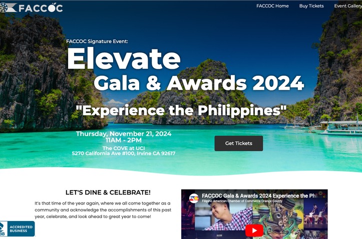 Filipino American Chamber of Commerce of Orange County Gala & Awards Luncheon: "Experience the Philippines" by Echo Millennial