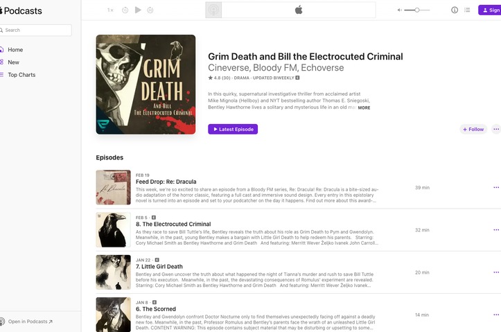 Grim Death and Bill the Electrocuted Criminal by Echoverse