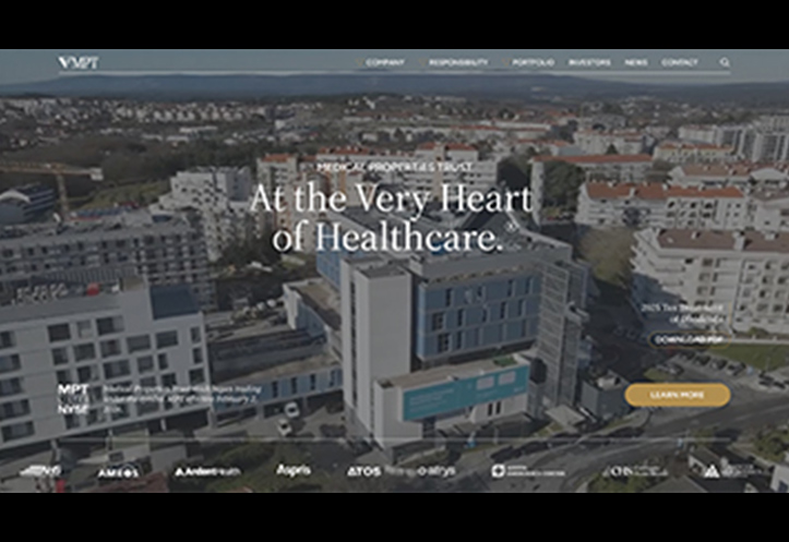 MPT.com Website Redesign by Medical Properties Trust