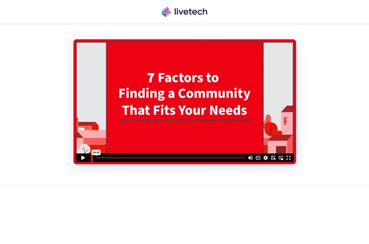 7 Factors to Finding a Community That Fits Your Needs by Livetech