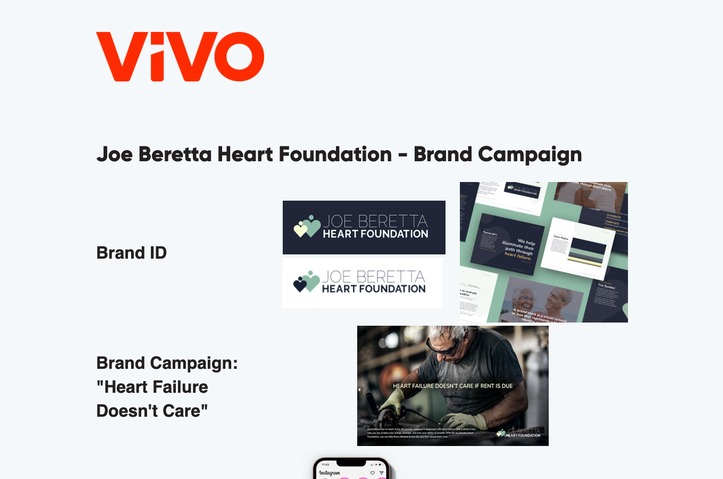 Joe Beretta Heart Foundation - Heart Failure Doesn't Care by VIVO Agency