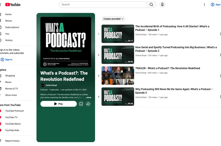 What's a Podcast: The Revolution Redefined by Oxford Road